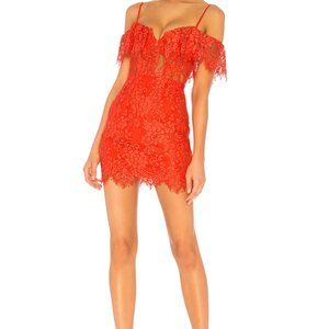 NBD x NAVEN REVOLVE Womens Allie Dress in Coral Size Small